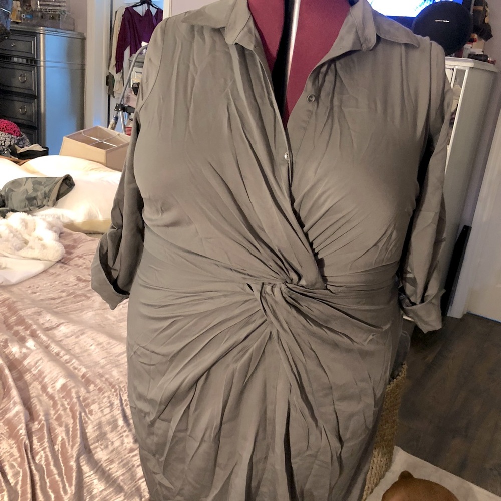 Dark grey dress size 16.